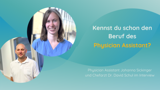 Chefarzt Dr. David Schul mit hysician Assistant Johanna Sickinger