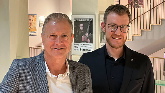 Chefarzt Dr. Walter Notheis und Oberarzt Maximilian Frey