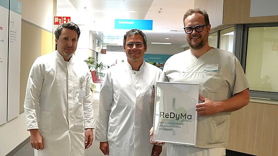 Das ReDyMa-Team: Dr. Jörg Filser, Prof. Dr. Sebastian Rasch und Prof. Dr. Christian Jurowich