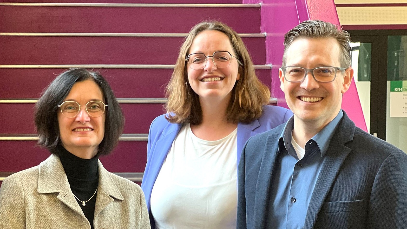 Die Leitungen des Hygieneteam von links: Claudia Landauer, Dr. Sabine Troyer und Dr. Florian Gottwald